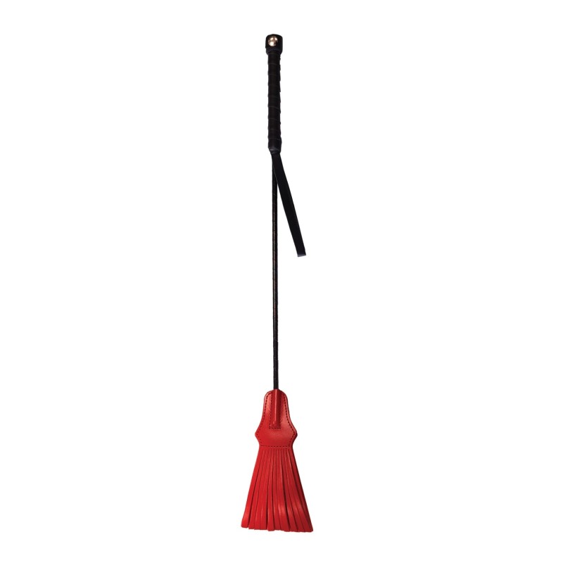 Rouge Tasseled Riding Crop - Red Rouge Tasseled Riding Crop - Red