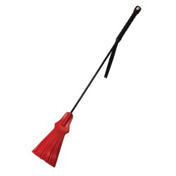 Rouge Tasseled Riding Crop - Red