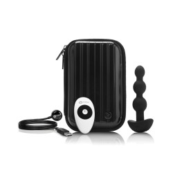 b-Vibe Remote Triplet Anal Beads - Black