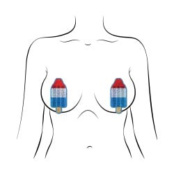 Pastease Premium Bomb Pop - Red/White/Blue O/S