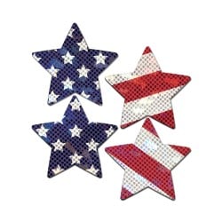 Pastease Premium Petites Glittering Stars & Stripes - Red/White/Blue O/S