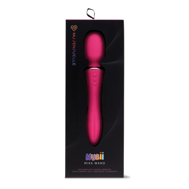 Nu Sensuelle Mika Heating Nubii Mini Wand - Pink