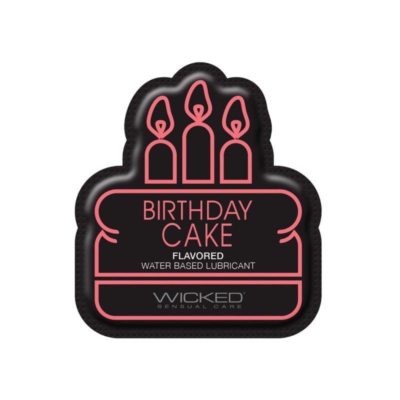 Wicked Sensual Care Water Based Lubricant - .1 oz Birthday Cake Wicked Sensual Care Water Based Lubricant - .1 oz Birthday Cake
