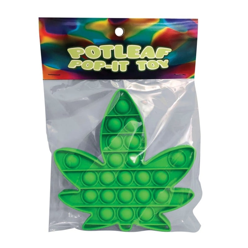 Pot Leaf Pop It Fidget Toy - Green Pot Leaf Pop It Fidget Toy - Green