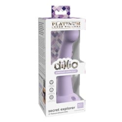 Dillio Platinum 6" Secret Explorer Silicone Dildo - Purple