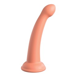 Dillio Platinum 6" Secret Explorer Silicone Dildo - Peach