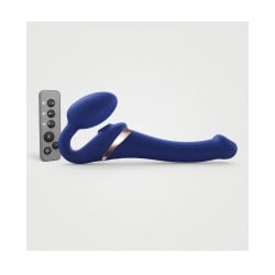 Strap On Me Multi Orgasm Bendable Strapless Strap On Small - Night Blue
