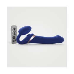 Strap On Me Multi Orgasm Bendable Strapless Strap On Large - Night Blue