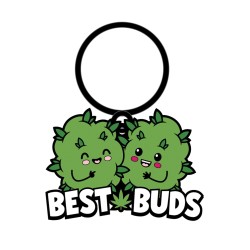 Wood Rocket Weed Best Buds Keychain - Green