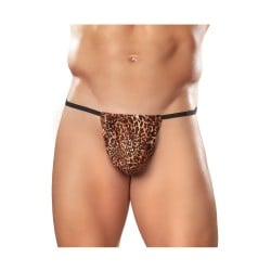 Male Power Posing Strap Thong Animal Print O/S