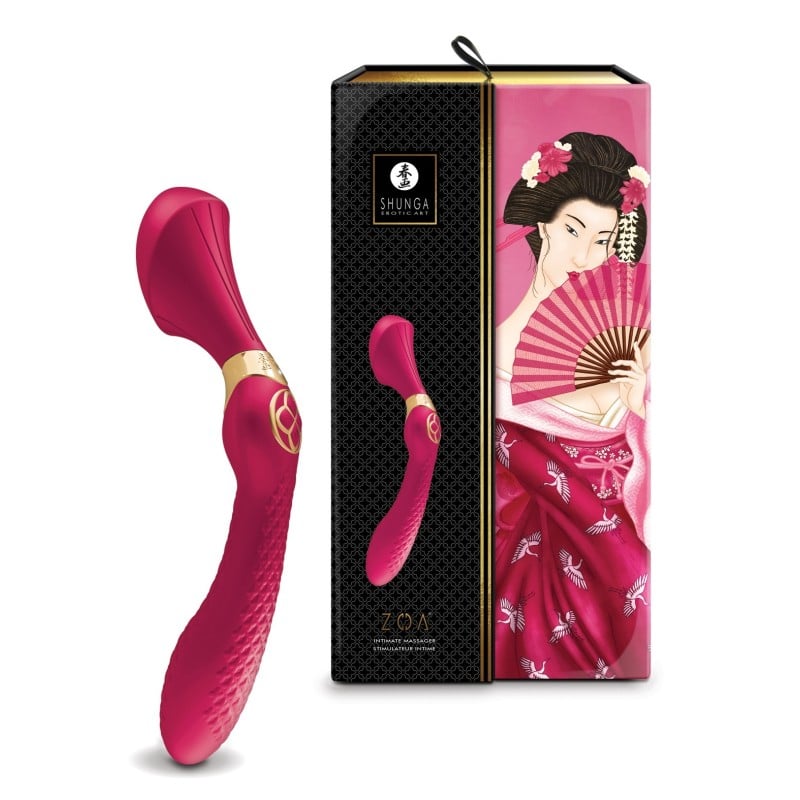 Shunga Zoa Intimate Massager - Raspberry Shunga Zoa Intimate Massager - Raspberry