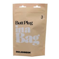 In A Bag 3" Butt Plug - Black