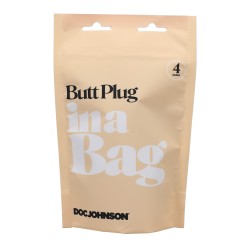 In A Bag 4" Butt Plug - Black