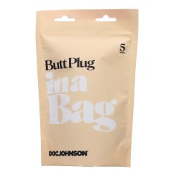 In A Bag 5" Butt Plug - Black