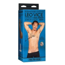Signature Cocks 6" ULTRASKYN Cock w/Removable Vac-U-Lock Suction Cup - Leo Vice
