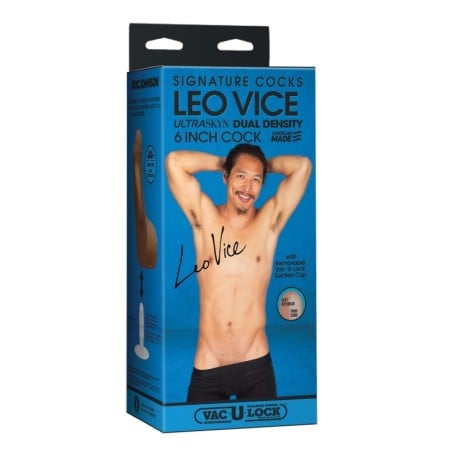 Signature Cocks 6" ULTRASKYN Cock w/Removable Vac-U-Lock Suction Cup - Leo Vice