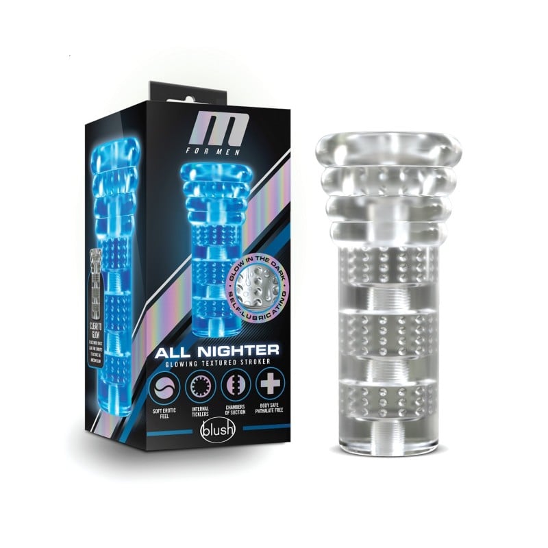 Blush M for Men Soft & Wet Magnifier Stroker - Clear Blush M for Men Soft & Wet Magnifier Stroker - Clear