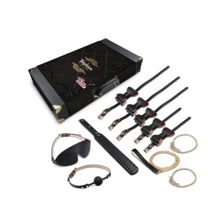 Blush Temptasia Safe Word Bondage Kit w/Suitcase - Black