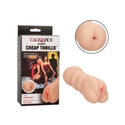 Cheap Thrills The Three-Way Dual Ended Masturbator - Ivory