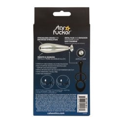 Star Fucker Glider Gem Plug w/Silicone Enhancer - Black