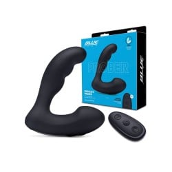 Blue Line Vibrating Prostate Prober w/Remote - Black