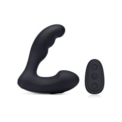 Blue Line Vibrating Prostate Prober w/Remote - Black