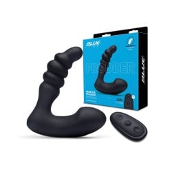 Blue Line Vibrating Prostate Prodder w/Remote - Black