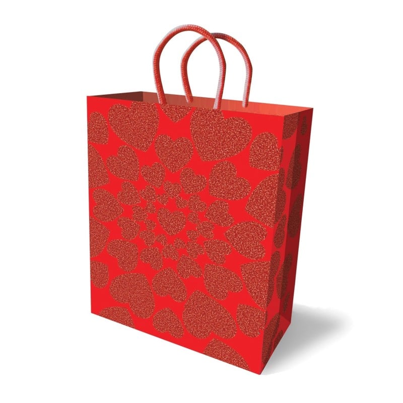 Glitter Hearts Gift Bag Glitter Hearts Gift Bag
