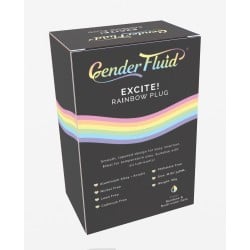 Gender Fluid Excite! Plug - Rainbow