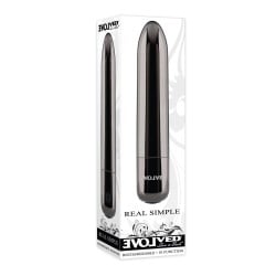 Evolved Real Simple Rechargeable Bullet - Black Chrome