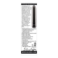 Evolved Real Simple Rechargeable Bullet - Black Chrome
