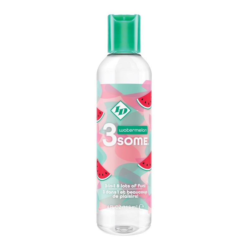 ID 3some 3 in 1 Lubricant - 4 oz Watermelon ID 3some 3 in 1 Lubricant - 4 oz Watermelon