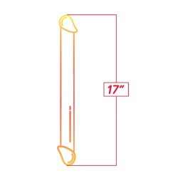 Shades Jelly TPR Gradient Double Dong - Pink/Yellow