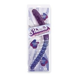Shades Jelly TPR Gradient Double Dong - Blue/Violet