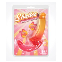 Shades Jelly TPR Gradient Strapless Strap On - Pink/Yellow