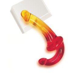 Shades Jelly TPR Gradient Strapless Strap On - Pink/Yellow