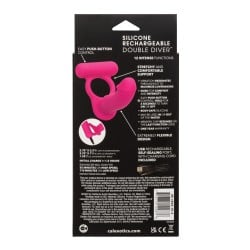 Silicone Rechargeable Double Diver - Pink