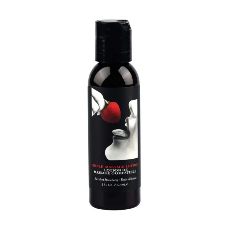 Earthly Body Hemp Seed by Night Edible Lotion - 2 oz Strawberry