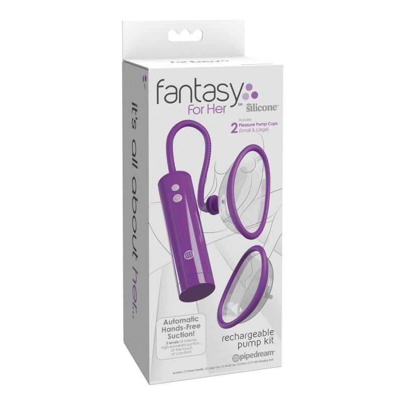 Fantasy For Her Rechargeable Pleasure Pump Kit - Purple Fantasy For Her Rechargeable Pleasure Pump Kit - Purple
