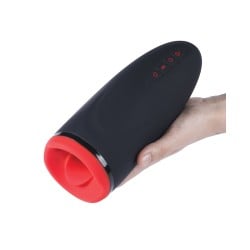 Dayo Autoblowjob Clamping Penis Massager - Black