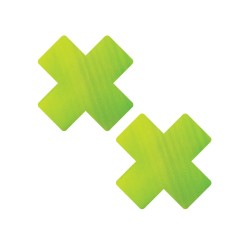 Neva Nude Chameleon Color Changing X Factor Pasties - Green/Yellow