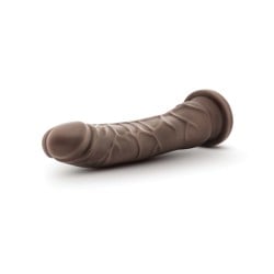 Blush Dr. Skin Plus 9" Posable Dildo - Chocolate