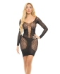 Pink Lipstick Animal Inside Chemise Black O/S
