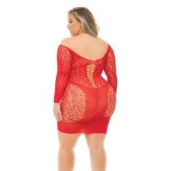 Pink Lipstick Animal Inside Chemise Red QN