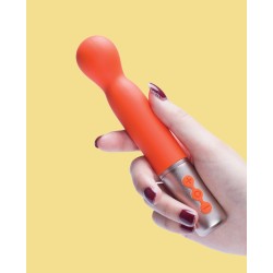 The Naughty Collection Interchangeable Heads Vibrator - Coral Bundle