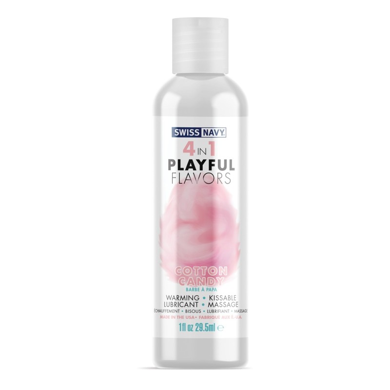 Swiss Navy 4 in 1 Playful Flavors Cotton Candy - 1 oz Swiss Navy 4 in 1 Playful Flavors Cotton Candy - 1 oz