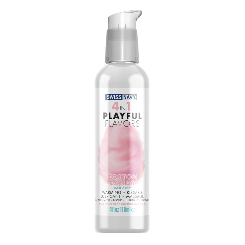 Swiss Navy 4 in 1 Playful Flavors Cotton Candy - 4 oz Swiss Navy 4 in 1 Playful Flavors Cotton Candy - 4 oz