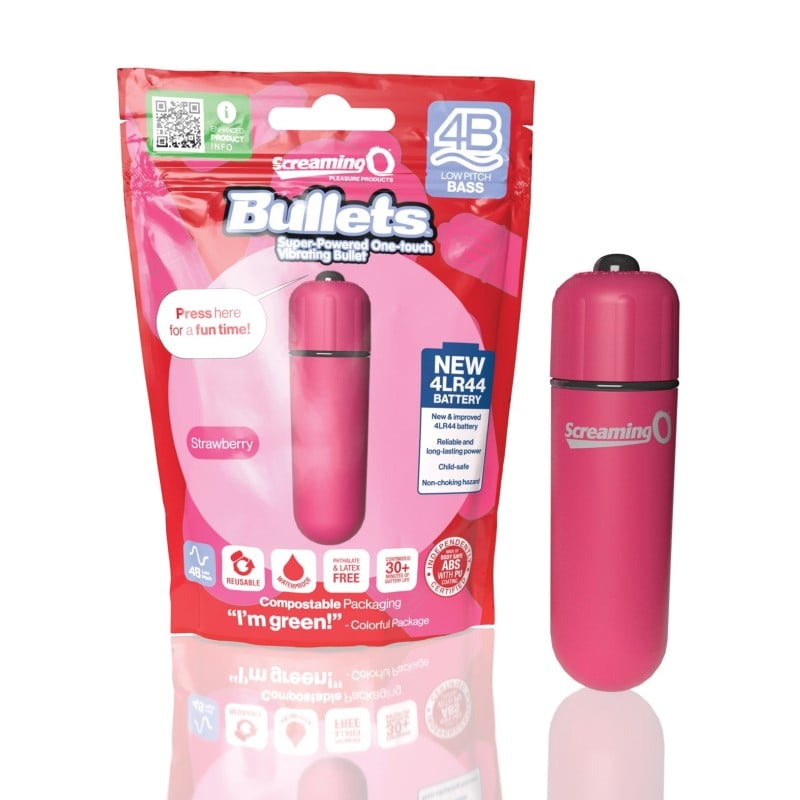 Screaming O 4B Bullet - Strawberry Screaming O 4B Bullet - Strawberry