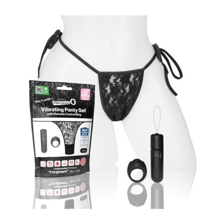 Screaming O My Secret 4T Panty Vibe w/Remote - Black
