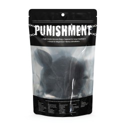 Punishment Bunny Tail Butt Plug - Black